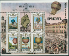 Korea (Nord) 1982 200 Jahre Luftfahrt: Ballone Block 136 Postfrisch (SG30566) - Korea, North