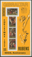 Gibraltar 1977 Weihnachten Gemälde V. Rubens Block 4 Postfrisch (C93001) - Gibraltar