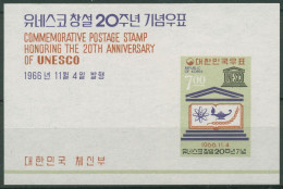 Korea (Süd) 1966 UNESCO Wissenschaften Block 240 Postfrisch (C97963) - Corée Du Sud