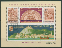 Ungarn 1975 Denkmalschutz Block 115 A Gestempelt (C92753) - Blocks & Sheetlets