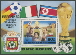 Korea (Nord) 1982 Fußball-WM Spanien Gewinner Block 123 Postfrisch (C98018) - Corée Du Nord