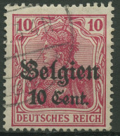 Landespost In Belgien 1916/18 Germania Mit Aufdruck 14 C II Gestempelt Geprüft - Besetzungen 1914-18