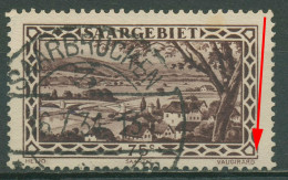 Saargebiet 1926 Saartal Bei Güdingen Mit Plattenfehler 115 III Gestempelt - Oblitérés