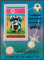 Korea (Nord) 1981 Fußball-WM'82 Spanien Block A 49 Postfrisch (C97995) - Corée Du Nord