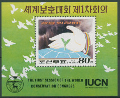Korea (Nord) 1996 Naturschutz Schützende Hand Block 355 Postfrisch (C98039) - Corée Du Nord