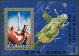 Korea (Nord) 1984 Raketenforscher K.Ziolkowski Block 185 Postfrisch (C98026) - Korea, North