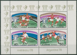 Korea (Nord) 1977 Fußball-WM'78 Argentinien 1676/79 K Postfrisch (C98050) - Korea, North