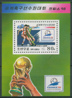 Korea (Nord) 1998 Fußball-WM Frankreich Block 389 Postfrisch (C98040) - Corée Du Nord