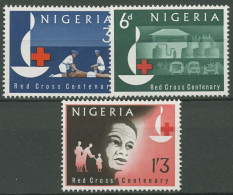 Nigeria 1963 100 Jahre Internationales Rotes Kreuz 138/40 Postfrisch - Nigeria (1961-...)
