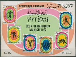 Libanon 1974 Olympische Sommerspiele'72 München Block 41 Postfrisch (C98195) - Líbano