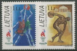 Litauen 1996 Olympia Sommerspiele Atlanta 615/16 Postfrisch - Lituanie