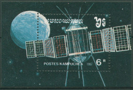 Kambodscha 1987 Weltraumforschung Satellit Block 152 Postfrisch (C98118) - Cambodia