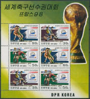 Korea (Nord) 1998 Fußball-WM Frankreich 4014/16 K Postfrisch (C98073) - Corea Del Norte