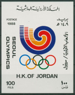 Jordanien 1988 Olympische Sommerspiele Seoul Block 60 Postfrisch (C98263) - Jordanie