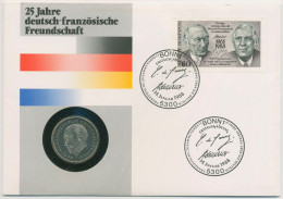Bund 1988 Deutsch- Franz.Freundschaft Numisbrief 2 DM (N702) - Cartas & Documentos