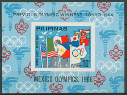 Philippinen 1968 Olympische Sommerspiele Mexiko Block IV Postfrisch (C98109) - Philippinen