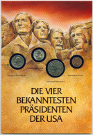 USA 1944/91 Präsidenten Gedenkblatt 1 Cent - 1/2 Dollar Im Folder, St (N729) - Münzsets