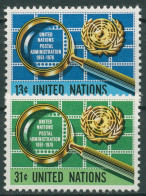 UNO New York 1976 Postverwaltung UNPA Lupe Briefmarken 299/00 Postfrisch - Ongebruikt