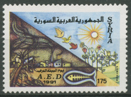 Syrien 1991 Umwelttag 1846 Postfrisch - Syrie