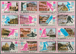 Ajman/Manama 1971 Olympische Winterspiele Sapporo 376/91 ZD Gestempelt (C98226) - Manama