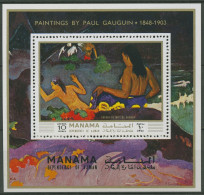 Ajman/Manama 1971 Gemälde Paul Gauguin Block 16 A Postfrisch (C98223) - Manama