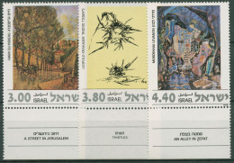 Israel 1978 Kunst Gemälde 733/35 Mit Tab Postfrisch - Neufs (avec Tabs)