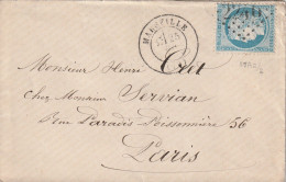 Lettre De Marseille à Paris LSC - 1849-1876: Période Classique