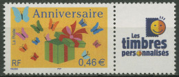 Frankreich 2002 Grußmarke Geburtstag Mit Zierfeld 3617 II X Postfrisch - Ongebruikt