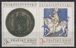 Tschechoslowakei 1973 Prager Burg 2141/42 Postfrisch - Unused Stamps