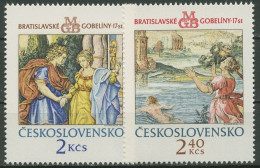 Tschechoslowakei 1974 Wandteppiche Aus Bratislava 2214/15 Postfrisch - Unused Stamps