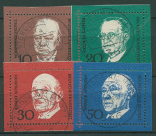Bund 1968 Einzelmarken Aus Block 4 Mit Rand, 554/57 Mit TOP-Stempel - Gebruikt