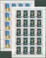 San Marino 1991 Europa CEPT Raumfahrt 1465/66 ZD-Bogen Postfrisch (SG61412) - Blocks & Sheetlets