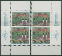 Bund 1996 Heidelberg Bauwerke 1868 Alle 4 Ecken Postfrisch (E2615) - Unused Stamps