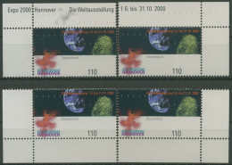 Bund 2000 EXPO 2000 Hannover 2130 Alle 4 Ecken Postfrisch (E3235) - Unused Stamps