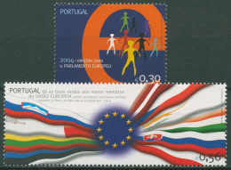 Portugal 2004 Europäisches Parlament EU Flaggen 2816/17 Postfrisch - Unused Stamps