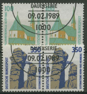 Bund 1989 Sehenswürdigkeiten SWK Waagerechte Paare 1406/07 Mit ESST BERLIN - Oblitérés