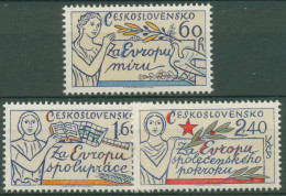 Tschechoslowakei 1977 Frieden Und Zusammenarbeit In Europa 2407/09 Postfrisch - Unused Stamps