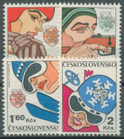 Tschechoslowakei 1977 Spartakiade Der Armeen 2356/59 Postfrisch - Unused Stamps