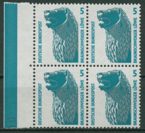 Bund 1990 Sehenswürdigkeiten SWK Rand Links 1448 U 4er-Block SR Li. Postfrisch - Unused Stamps