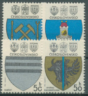Tschechoslowakei 1980 Wappen Stadtwappen 2552/55 Postfrisch - Neufs