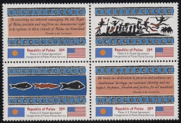 Palau 1983 Postalische Unabhängigkeit 1/4 ZD Postfrisch - Palau