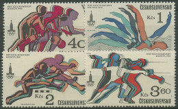 Tschechoslowakei 1980 Olympia Sommerspiele Moskau 2547/50 Postfrisch - Ungebraucht