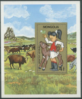 Mongolei 1985 Landwirtschaft Rinderzucht Block 107 Postfrisch (C8738) - Mongolia