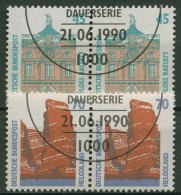Bund 1990 Sehenswürdigkeiten SWK Waagerechtes Paar 1468/69 Mit ESST BERLIN - Oblitérés