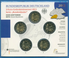 Deutschland 2 Euro 2013 Baden-Württemberg Originalsatz St OVP (m1460) - Duitsland