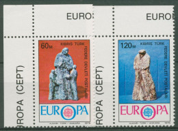 Türkisch-Zypern 1976 Europa CEPT Kunsthandwerk Statuetten 27/28 Ecke Postfrisch - Neufs