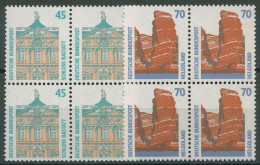 Bund 1990 Sehenswürdigkeiten SWK 1468/69 4er-Block Postfrisch - Unused Stamps