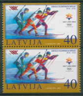 Lettland 2002 Olympische Winterspiele Salt Lake City Biathlon 565 D/D Postfrisch - Lettonie