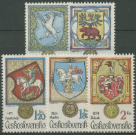 Tschechoslowakei 1979 Stadtwappen Tiermotive 2507/11 Postfrisch - Ongebruikt