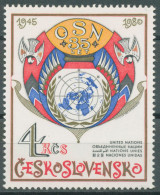 Tschechoslowakei 1980 Vereinte Nationen UNO Blockeinzelmarke 2573 Postfrisch - Neufs